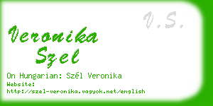 veronika szel business card